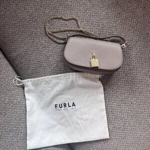 Furla purse with chain, like new